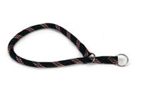 Beeztees - halsband hond - rond - nylon - zwart - 60 cm x 13 mm