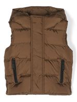 DSQUARED2 KIDS gilet matelassé à capuche - Marron