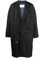 Société Anonyme manteau en jean à simple boutonnage - Noir