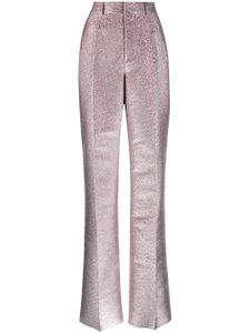 DSQUARED2 pantalon évasé à paillettes - Rose