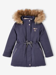 3-in-1 parka met capuchon meisje marineblauw