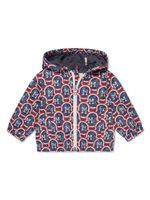 Moncler Enfant veste monogrammée Clarinet à capuche - Bleu - thumbnail