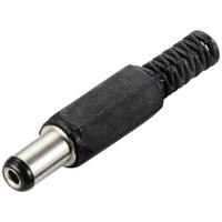 TRU COMPONENTS Laagspannings-connector Stekker, recht 5.5 mm 2.1 mm 1 stuk(s)