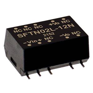 Mean Well SFTN02M-12N DC/DC-converter, SMD 167 mA 2 W Aantal uitgangen: 1 x Inhoud 1 stuk(s)