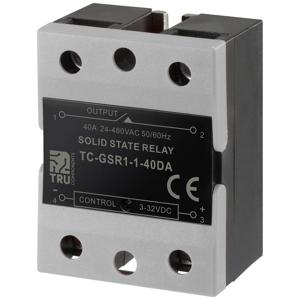 TRU COMPONENTS Halfgeleiderrelais TC-GSR-1-40DA 40 A Schakelspanning (max.): 480 V/AC DC-circuit 1 stuk(s)