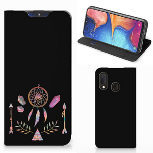 Samsung Galaxy A20e Magnet Case Boho Dreamcatcher