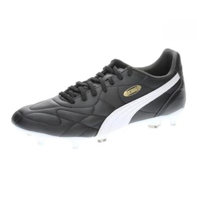 PUMA Unisex King Top Mxsg voetbalschoen, Puma Zwart PUMA Wit PUMA Goud, 43 EU