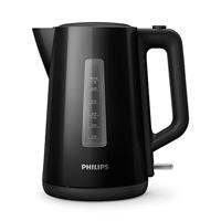Philips Waterkoker - Inhoud 1.7 L met Veerdeksel en Indicatielampje, Draaivoet, Zwart (HD9318/20)