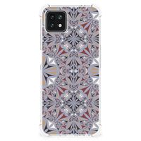 OPPO A53 5G | A73 5G Anti-Shock Hoesje Flower Tiles - thumbnail