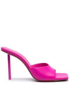 Amina Muaddi mules Lupita 95 mm en cuir - Rose