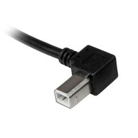 StarTech.com 2 m USB 2.0 A naar linkshoekige B-kabel M/M - thumbnail