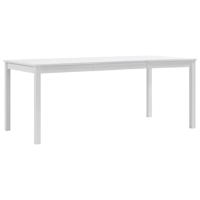 vidaXL Eettafel 180x90x73 cm grenenhout wit