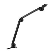 CHERRY MA 6.0 UNI USB, universele microfoonarm met USB-hub, 3/8 inch draad (3/8 naar 5/8 inch draadadapter + 4 aansluitkabels inbegrepen), stevige scharnierarm, zwart