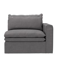 Rivièra Maison Modulaire Bank 'Continental' Corner Rechts, Oxford Weave, kleur Steel Grey