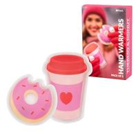 Fisura - Originele donut y termo handwarmers. Set van 2 herbruikbare mini zakwarmers met gel. Ideaal voor wandelingen, reizen en koude dagen. 2 stuks.