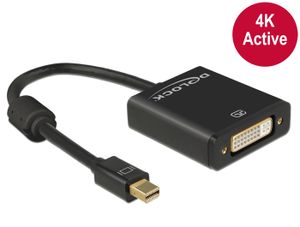 DeLOCK 62603 video kabel adapter 0,2 m mini Displayport 1.2 DVI-I 24+5 Zwart