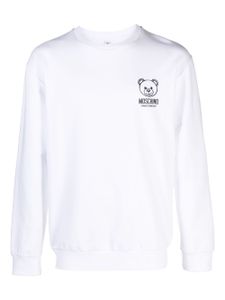 Moschino sweat en coton à motif Teddy Bear - Blanc