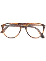 Persol lunettes de vue à monture à effet écaille de tortue - Marron - thumbnail