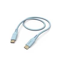 Hama Kabel Flexible USB 2.0 C stekker - USB C oplaadstekker (480 Mbit/s, nylon, 3A, verguld, 1,5 m) blauw
