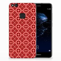 Huawei P10 Lite TPU bumper Batik Rood - thumbnail