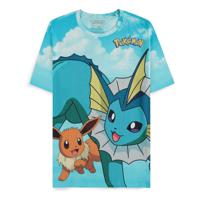 Pokémon T-Shirt Mirage AOP Eevee Evolutions Size L - thumbnail