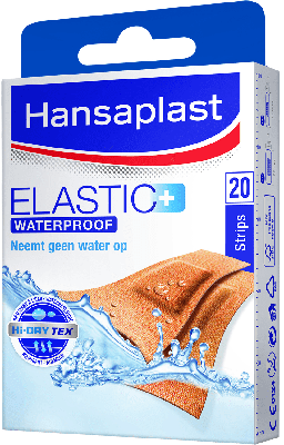 Hansaplast Pleister - Elastic Waterproof 20 Strips Hansaplast Pleister - Elastic Waterproof 20 Strips