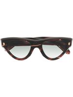 Cutler & Gross lunettes de soleil à monture papillon - Marron - thumbnail