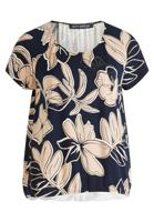 Betty Barclay Dames print-shirt met elastiek, blauw, 38