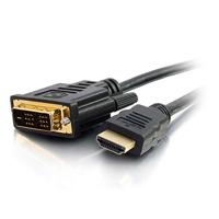C2G 0.5M HDMI naar DVI-D hoge snelheid Digital Video kabel, DVI naar HDMI Monitor Adapter Kabel, Full 1080p HD Geschikt voor PS4, Raspberry Pi, Roku, Xbox One, blauw Ray, DVD