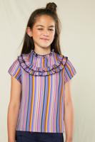 NoNo Meisjes blouse - Tyuna - Light Porcelaine