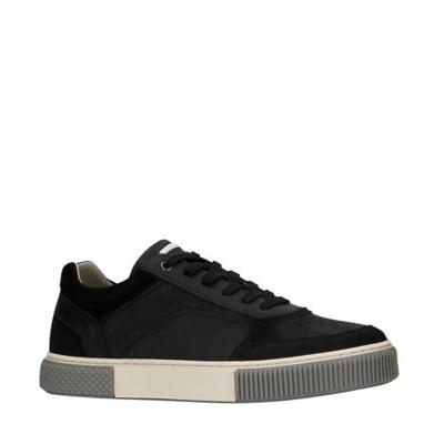 Sacha leren sneakers zwart