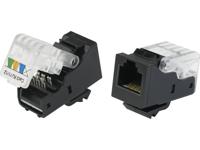 TRU COMPONENTS 93014c936 Modulaire bus, zonder gereedschap Bus, recht Zwart 1 stuk(s)