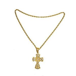 Gouden verkleed ketting met groot kruis - Monniken - priesters - nonnen - paus - bisschop - dominee