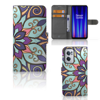 OnePlus Nord CE 2 Hoesje Purple Flower - thumbnail