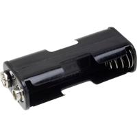 TRU COMPONENTS BH-322-1B Batterijhouder 2 AA (penlite) Drukknopaansluiting - thumbnail