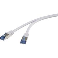 Renkforce RF-4737368 RJ45 Netwerkkabel, patchkabel CAT 6A S/FTP 1.00 m Grijs Zeer flexibel, Vergulde steekcontacten 1 stuk(s) - thumbnail