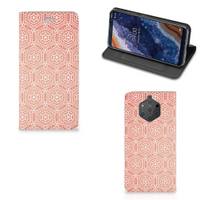 Nokia 9 PureView Hoesje met Magneet Pattern Orange - thumbnail