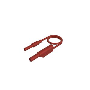 SKS Hirschmann MAL S WS-B 25/2,5 rot Veiligheidsmeetsnoer [4mm-veiligheidsstekker - 4mm-veiligheidsstekker, stapelbaar] 25 cm Rood 1 stuk(s)