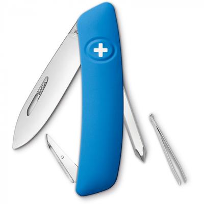 Swiza zakmes D02 Blue Blister unisex 95 x 27 mm RVS blauw Swiza zakmes D02 Blue Blister unisex 95 x 27 mm RVS blauw