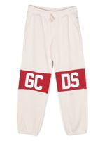 Gcds Kids pantalon de jogging en coton à logo imprimé - Tons neutres