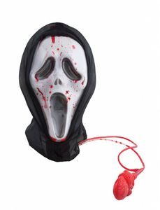 Scream masker met stromend bloed