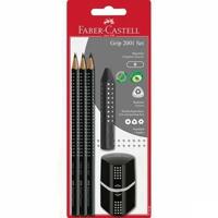 Faber-Castell Set van 5 zwarte potloden, 10 stuks