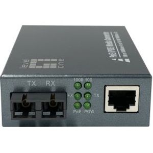 LevelOne GVT-2014 netwerk media converter 1000 Mbit/s 1310 nm Single-mode Grijs