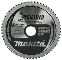 Makita Accessoires Cirkelzaagblad RVS/Staal | Efficut 185x30x1,4 60T 0g - E-12843 E-12843 - thumbnail