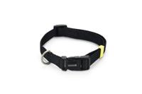 Beeztees Uni - Halsband Hond - Zwart - 35-50 cm x 20 mm