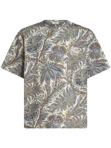 ETRO t-shirt à imprimé cachemire - Bleu