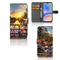 Samsung Galaxy A05s Flip Cover Amsterdamse Grachten - thumbnail