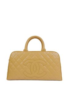 CHANEL Pre-Owned sac à main à matelassage losanges (2003) - Tons neutres