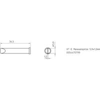 Weller XT-E Soldeerpunt Beitelvorm Grootte soldeerpunt 5.9 mm Inhoud: 1 stuk(s)