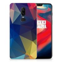 OnePlus 6 TPU Hoesje Polygon Dark